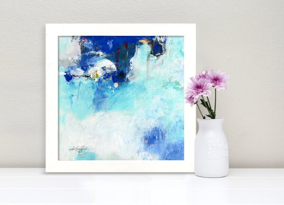 Serenity Abstraction 5 - Framed Abstract Painting by Kathy Morton Stanion