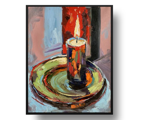 Colorful candle.