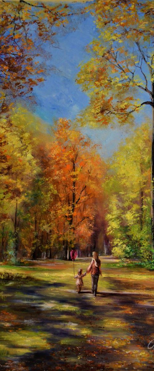 Oil painting “ An Indian Summer” by Oleg Panchuk