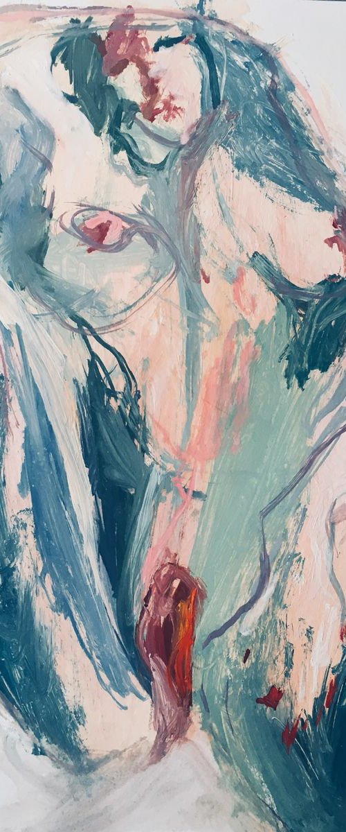 Naked blue woman by Art Boloto