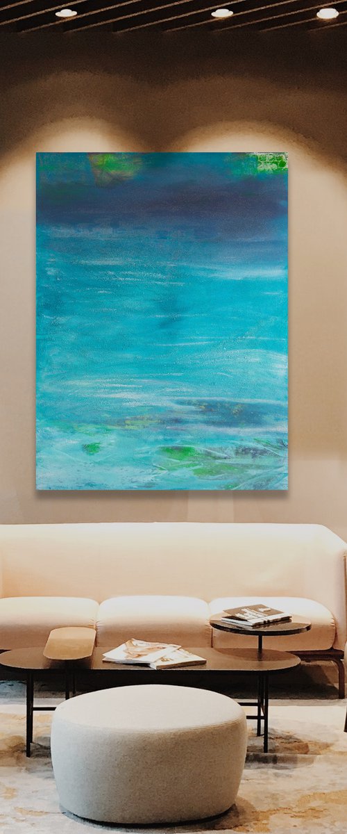 Adagio Ocean - 100x160x4cm by Cornelia Petrea