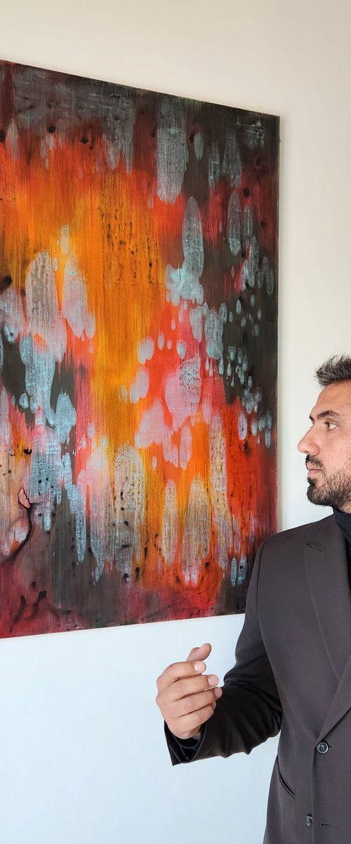 AFTERLIGHT II - Abstract Painting by Orvvet