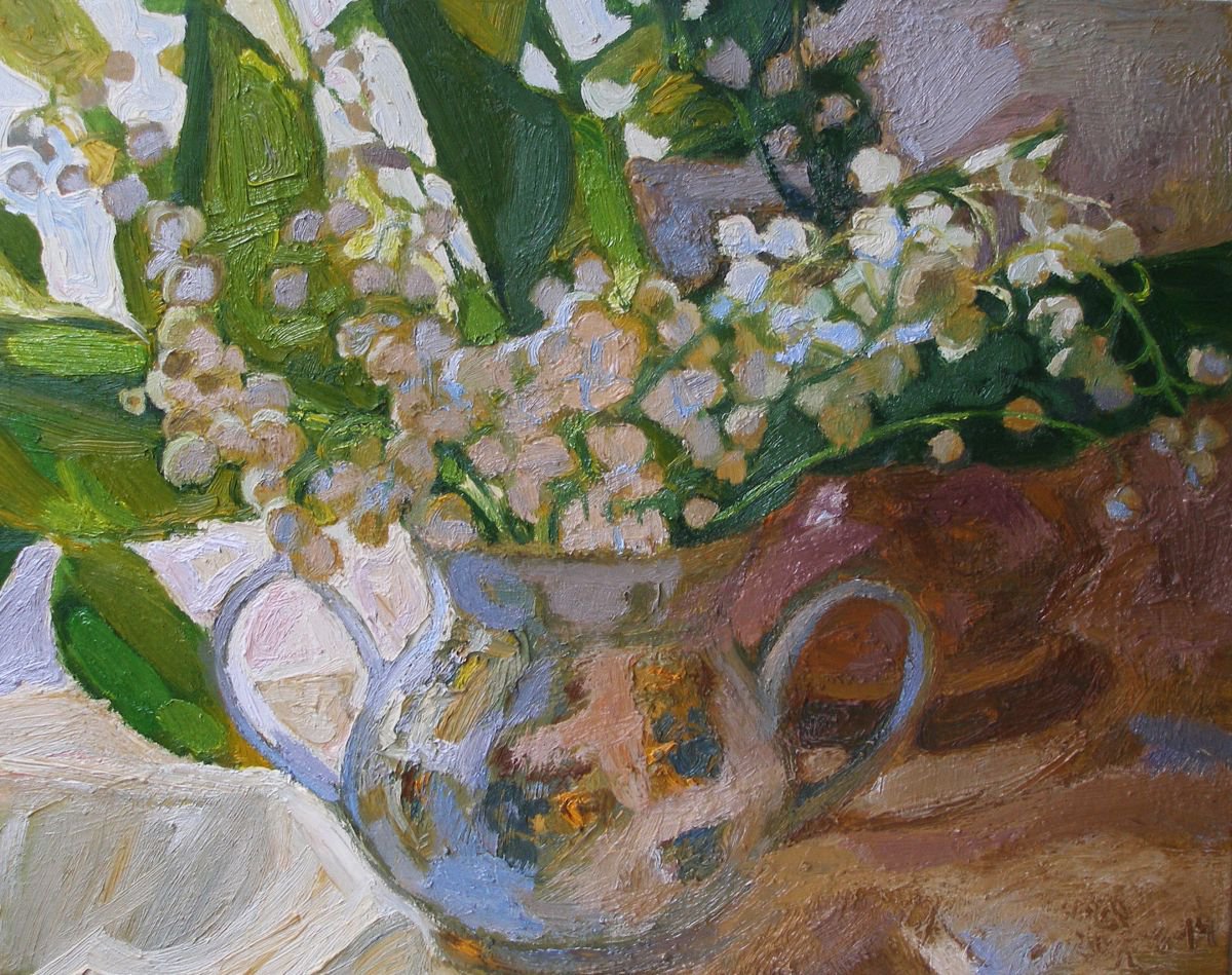 Evening lilies by Olena Kamenetska-Ostapchuk