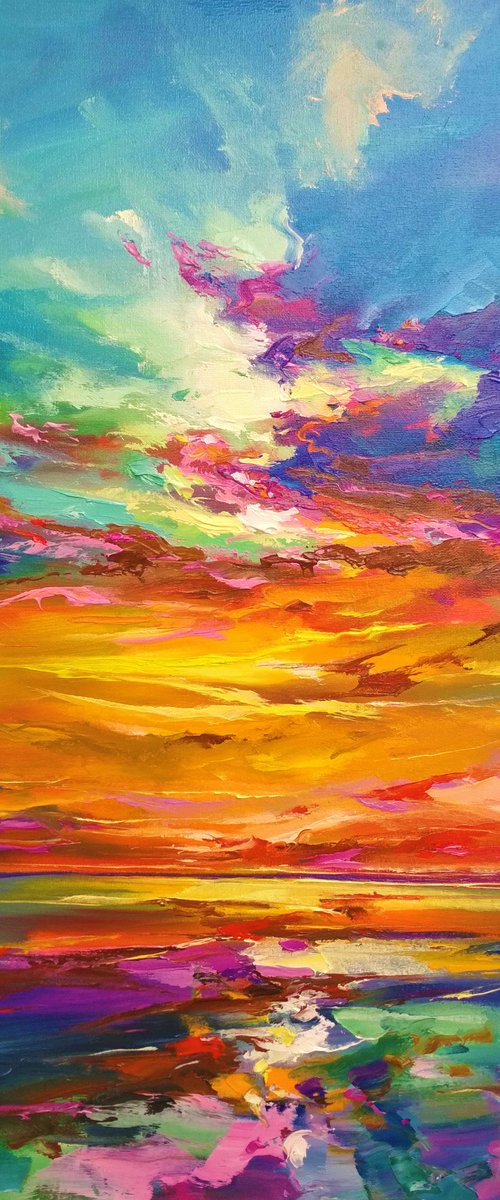 Abstract morning seascape by Andrej  Ostapchuk