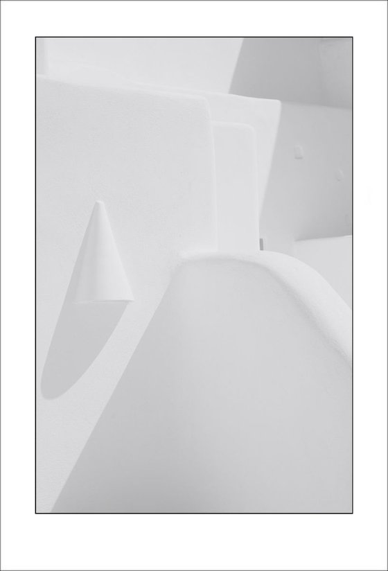 From the Greek Minimalism series: Greek Architectural Detail (White and White) # 9, Santorini, Greece