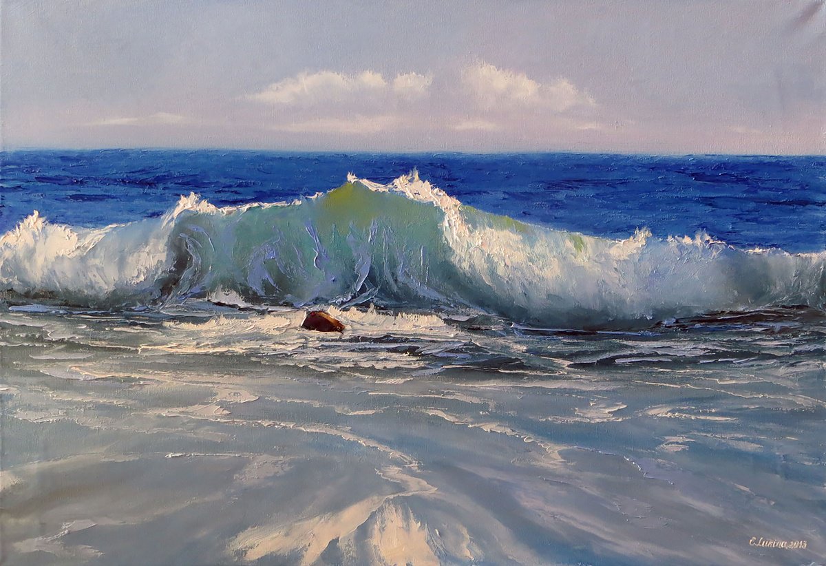 Oceanic Surge: Heritage Marine Study (2013) By Lumina Studio, 28 X 20, Artwork For Sale On Artfinder