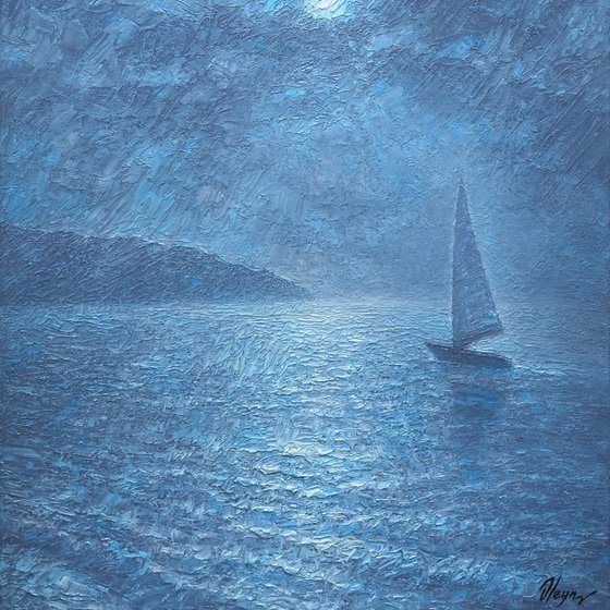 Moon and Yacht