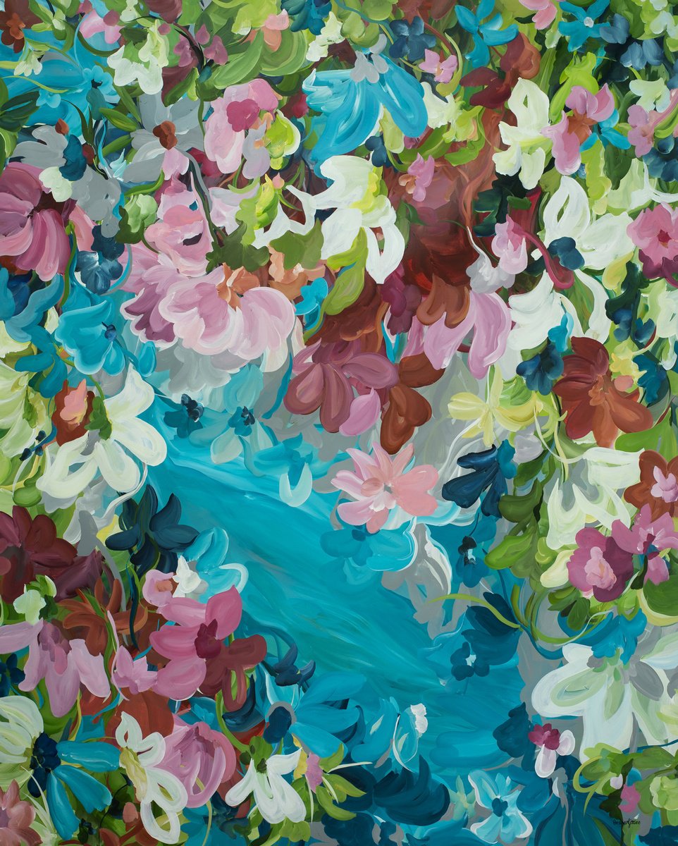 By The River By Amber Gittins, 59 X 75, Artwork For Sale On Artfinder
