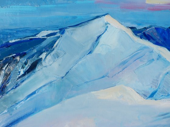 " Mountains in winter "