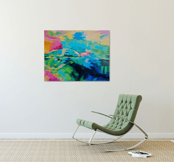 Colorful Life, landscape (90x70cm)