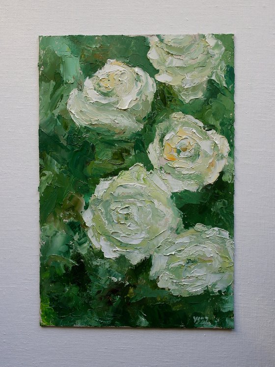 White Roses in the Garden