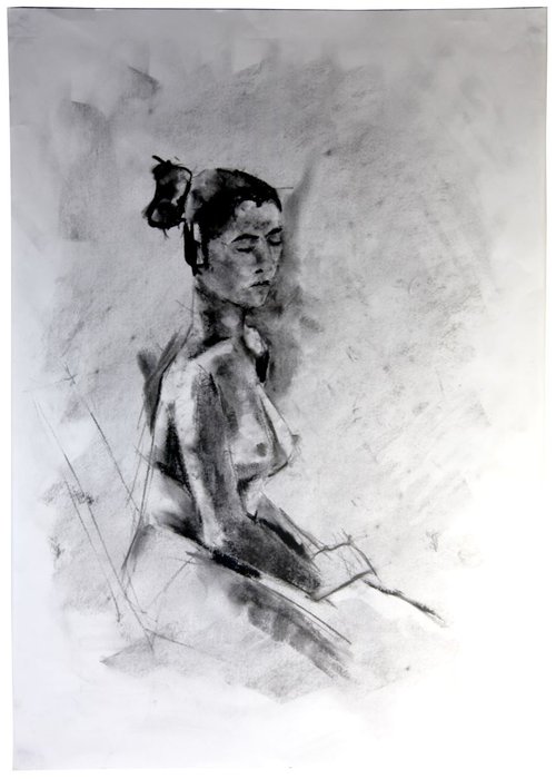 Seated Nude #2 by Paul West