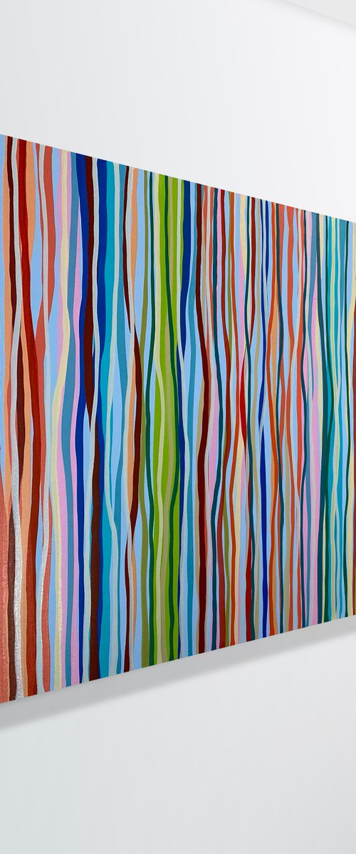 Found Funk - 152 x 61cm acrylic on canvas by George Hall