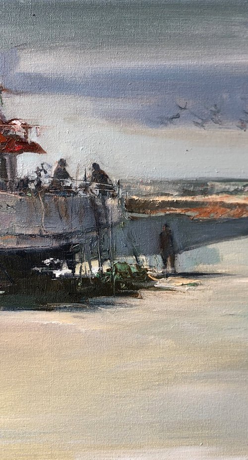 Dialogue with a boat by Henadzy Havartsou