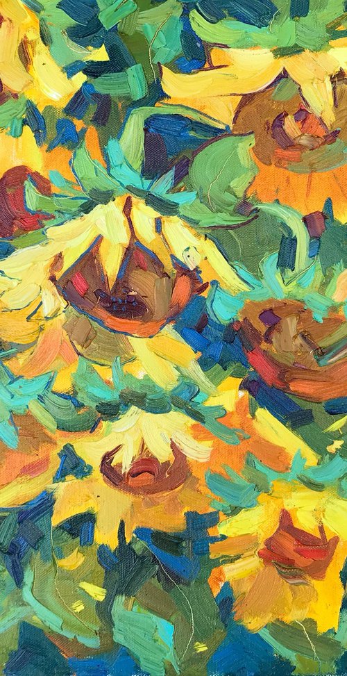 Sunflowers by Yuliia Pastukhova