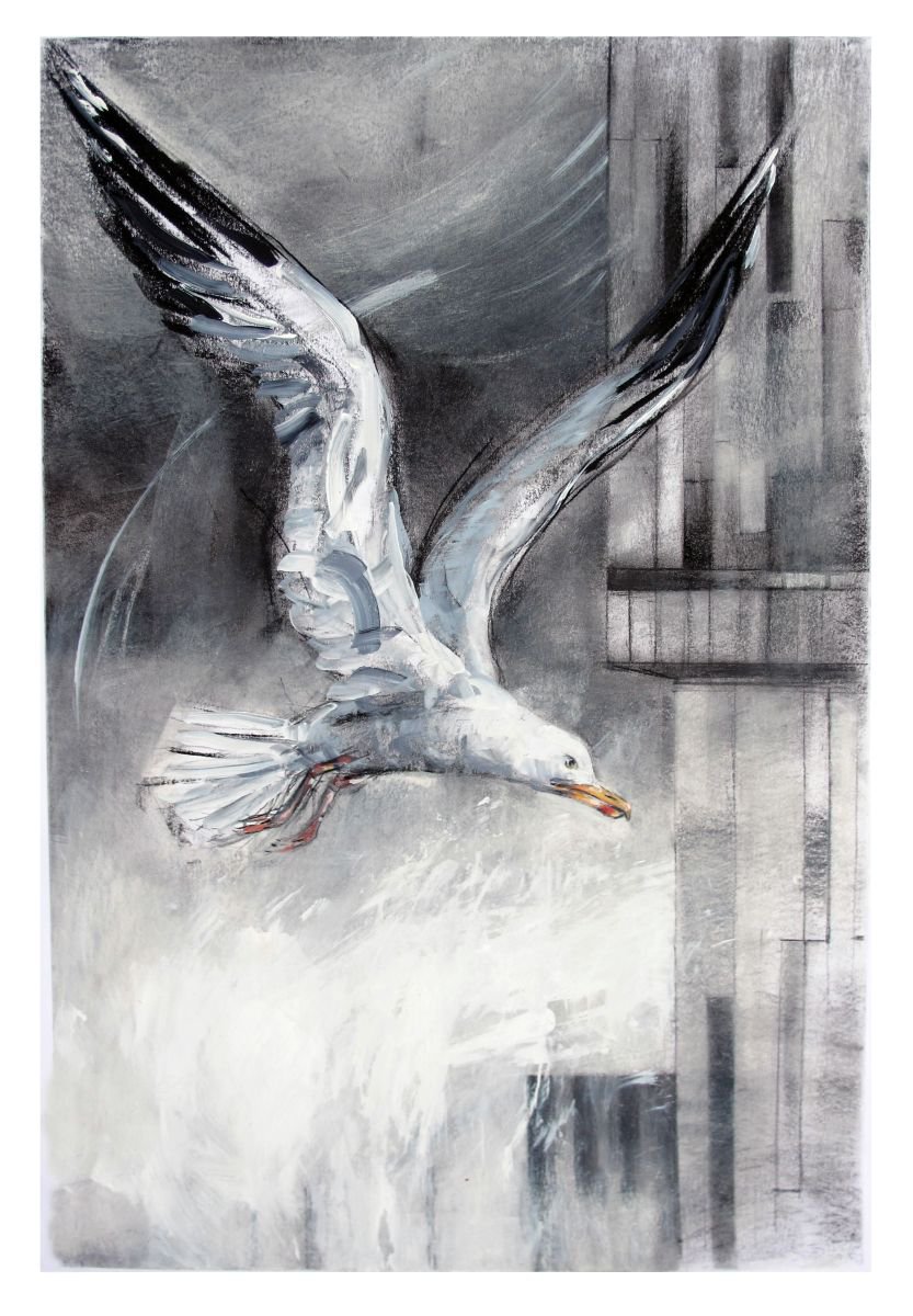 Gull, Beetham Tower by John Sharp