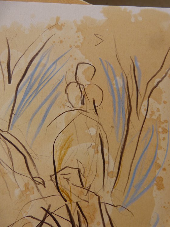Expressive sketch 19-1, pencil on paper 29x21 cm