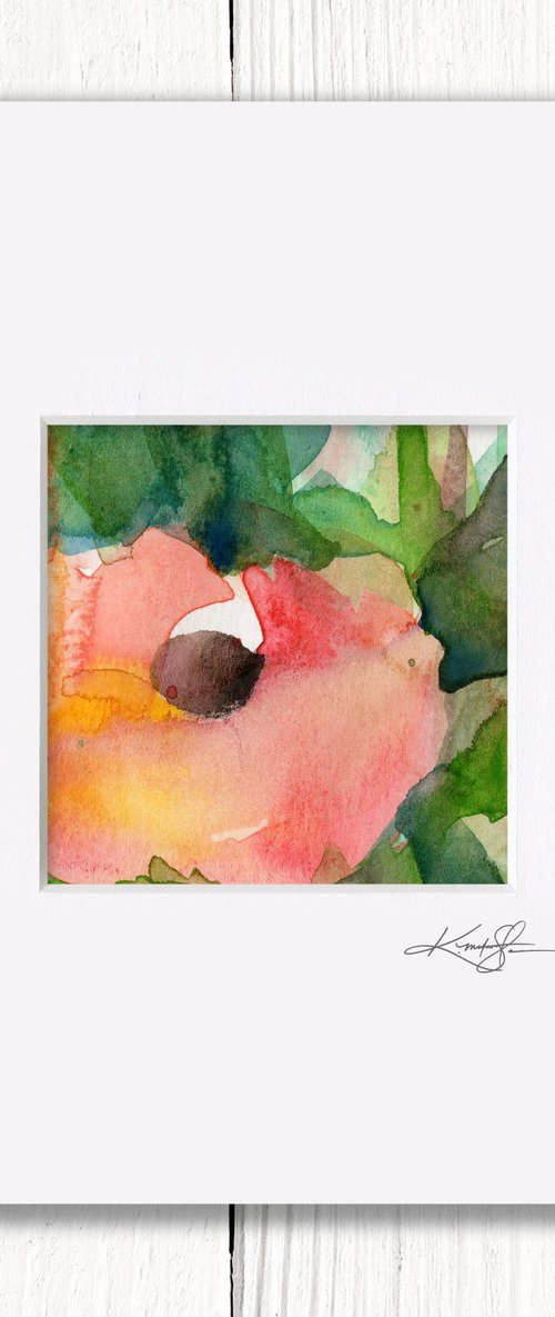 Little Dreams 26 - Small Floral Painting by Kathy Morton Stanion by Kathy Morton Stanion