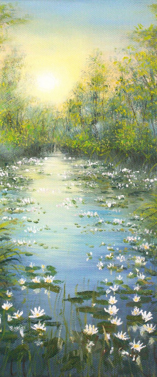 Water lily pond by Ludmilla Ukrow