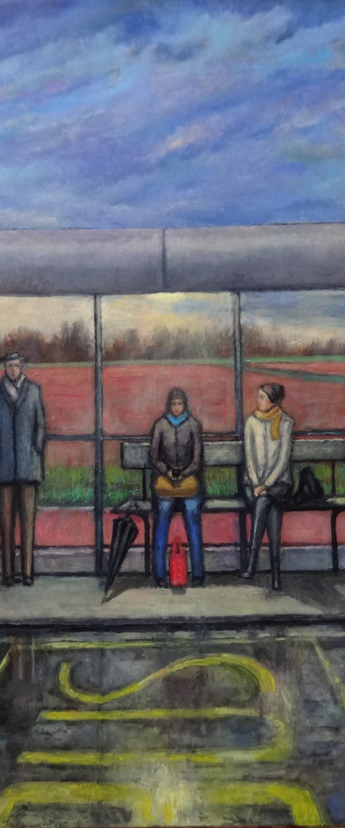 Bus stop by Massimiliano Ligabue