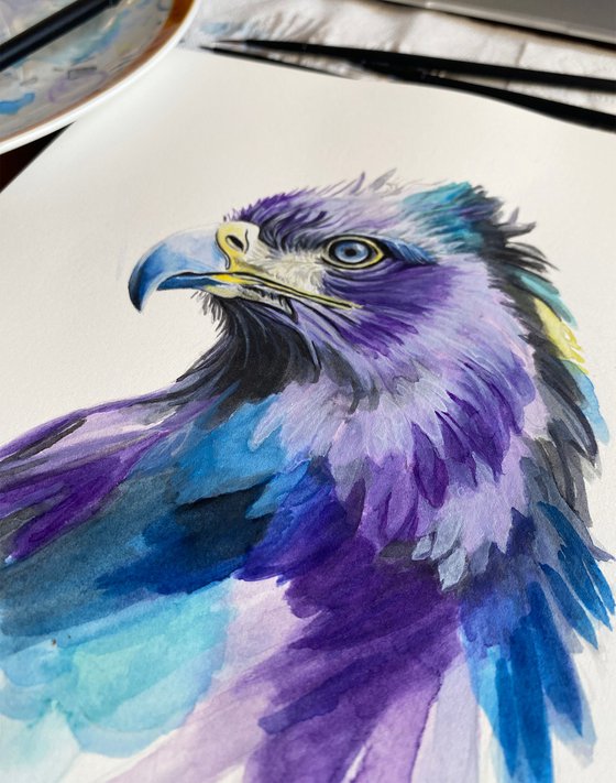 Colourful Eagle Painting