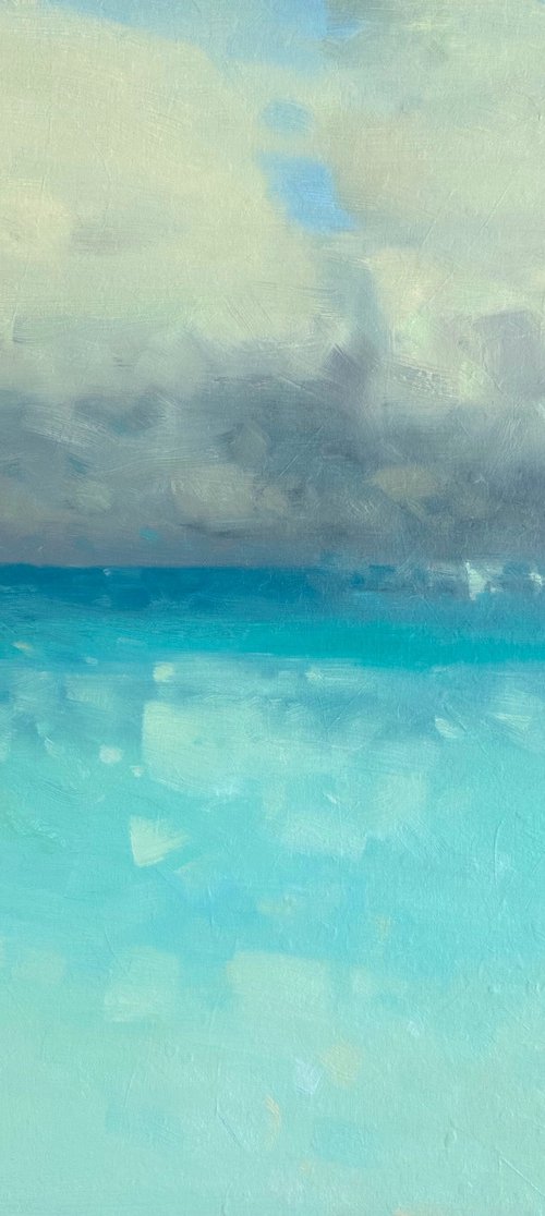 Pacific Highway, Original oil painting, Handmade artwork, One of a kind by Vahe Yeremyan