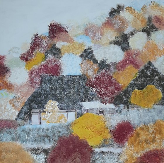 Winter tale  / 72 x 72 cm