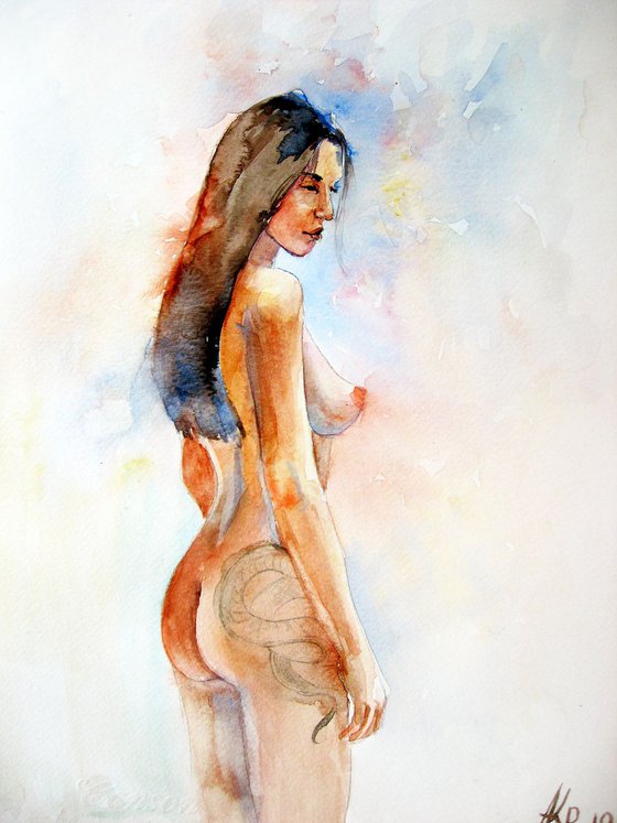 Nude woman