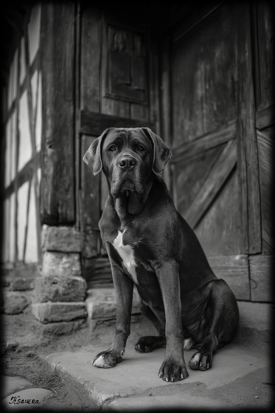 Dog in old village B0805F