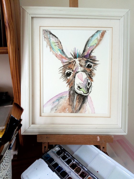 Cute Donkey Portrait