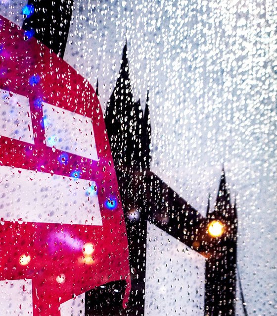 A rainy night in London town ( LIMITED EDITION 1/20) 8"x12"