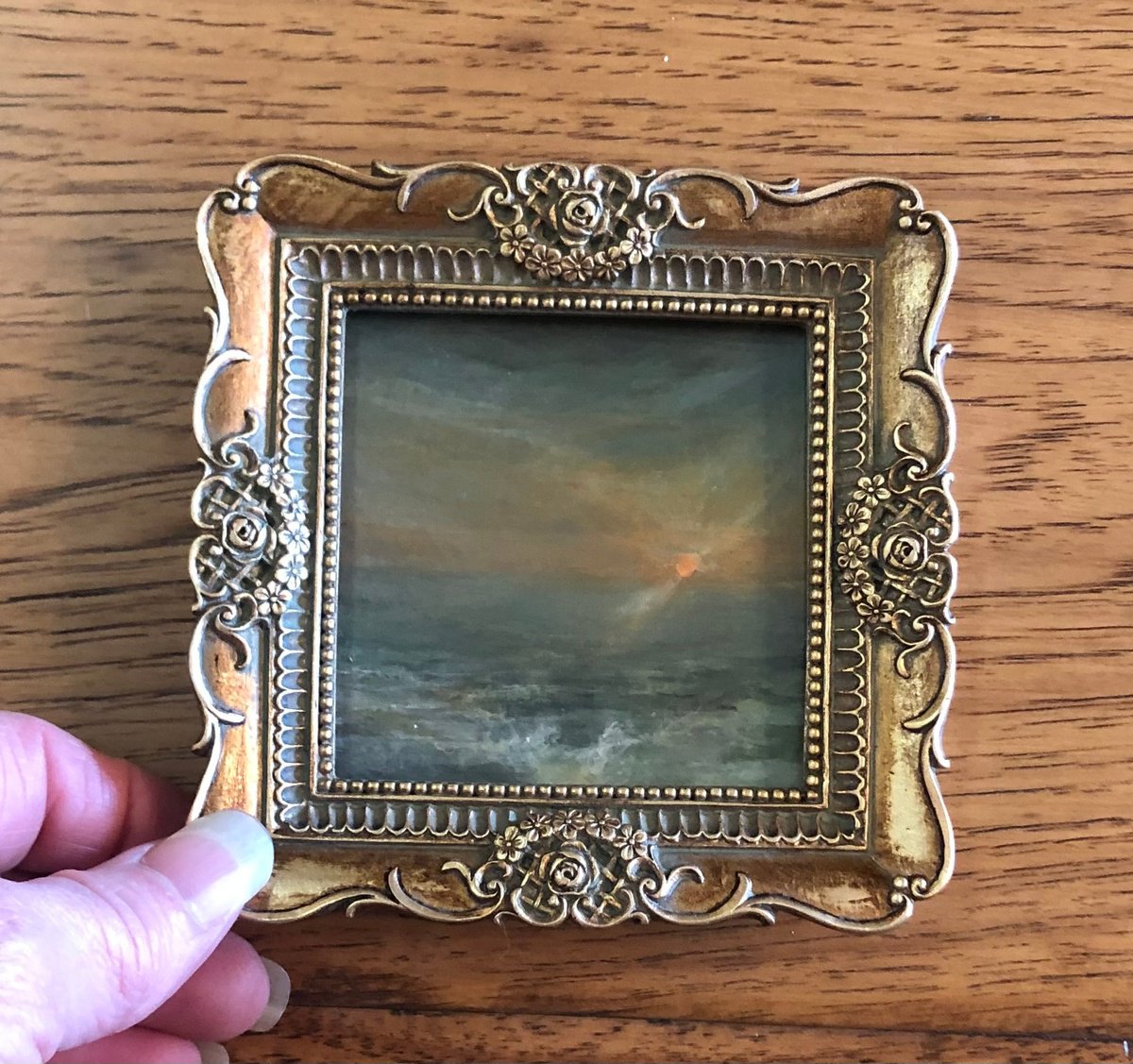 Antique Finds miniature Collection Tangerine sunset by Tamara Bettencourt