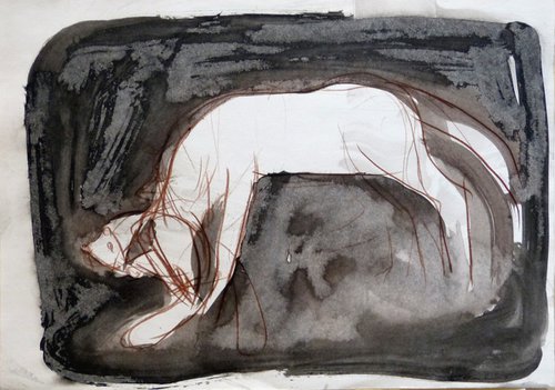 The White Horse, 41x29 cm by Frederic Belaubre
