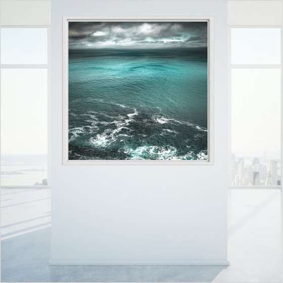 From One Side to the Other - XXL 40 x 40 inch canvas Seascape