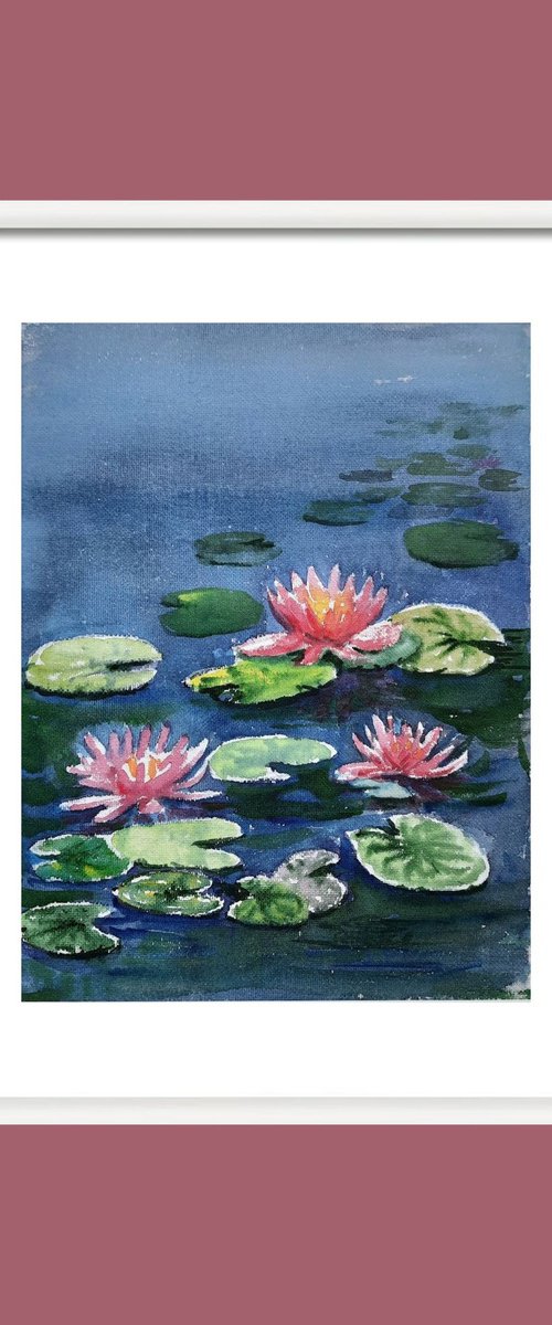 Water Lilies Pond SL 23 by Asha Shenoy