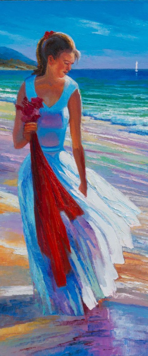 GIRL AND SEA by Oleksii Vylusk