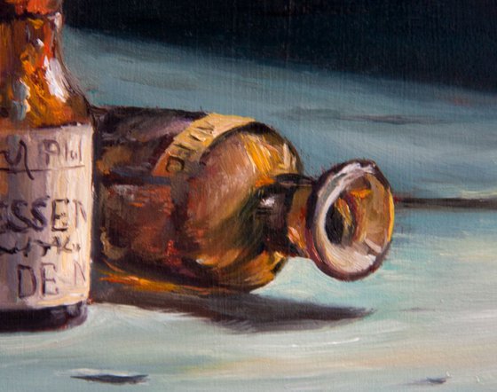Small bottles (Original Oil Painting)