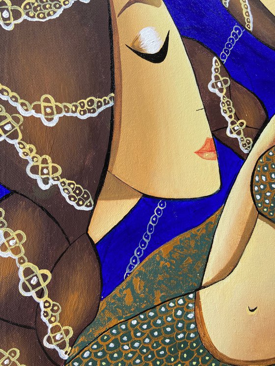 Alluring mermaids| Woman oil painting | Mermaids art | Abstract art (2020)