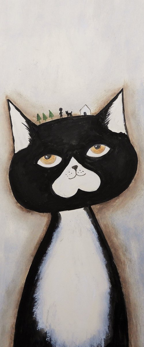 The sweet family cat by Silvia Beneforti