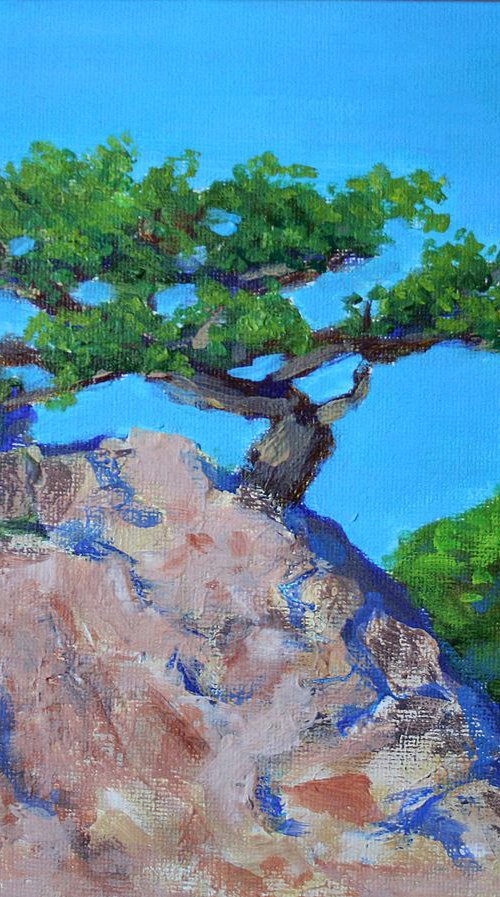 Pine / Original Painting by Salana Art Gallery