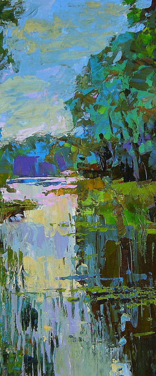 river Creek by Sergey  Kachin