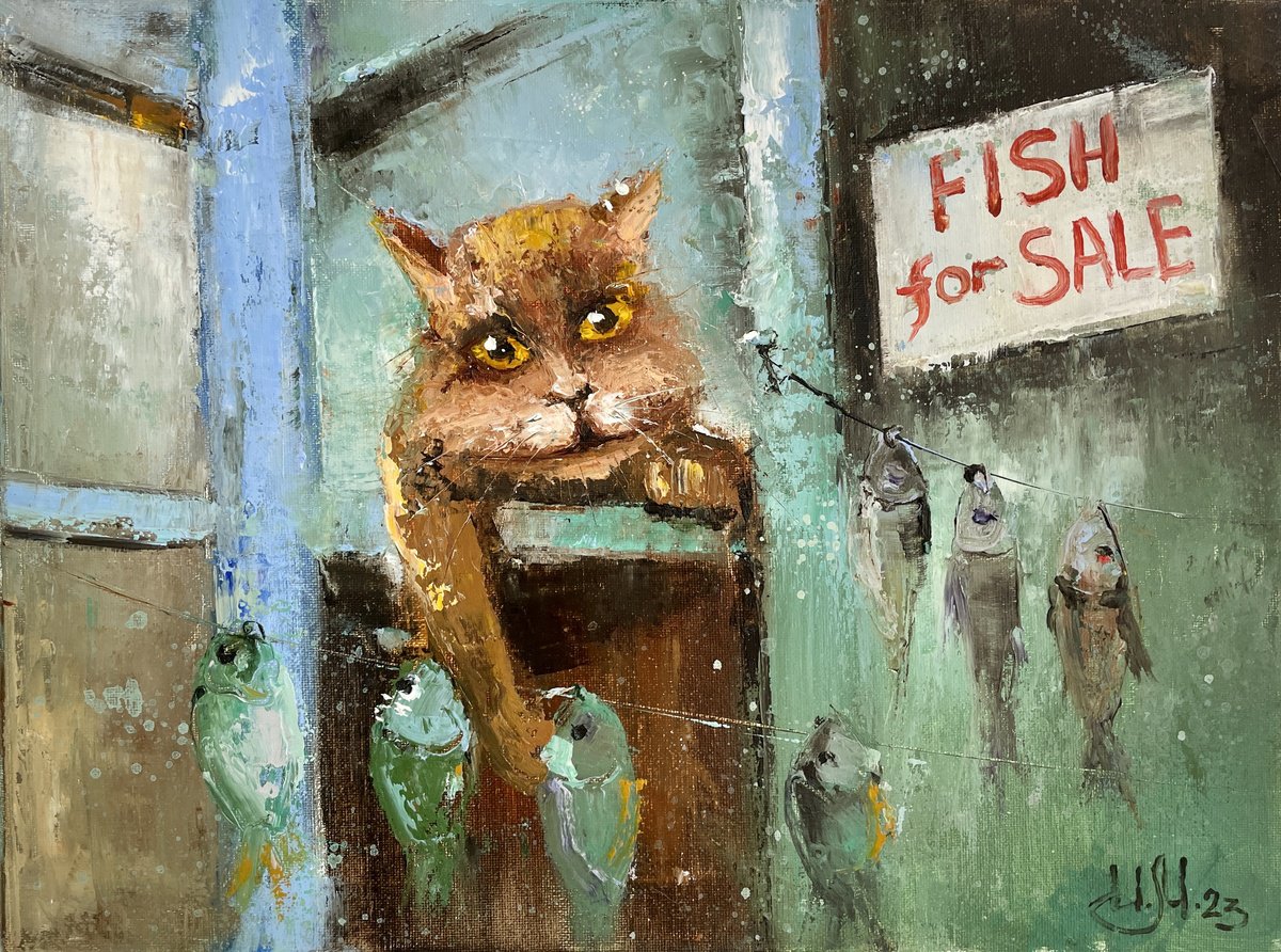 Fish seller by Igor Medvedev