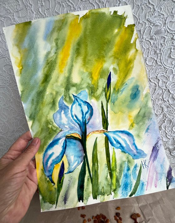 Iris Painting