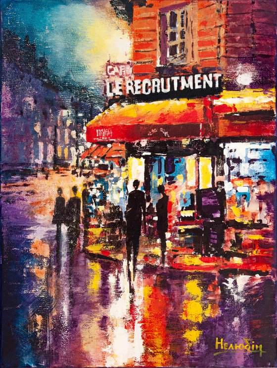 Evening cafe