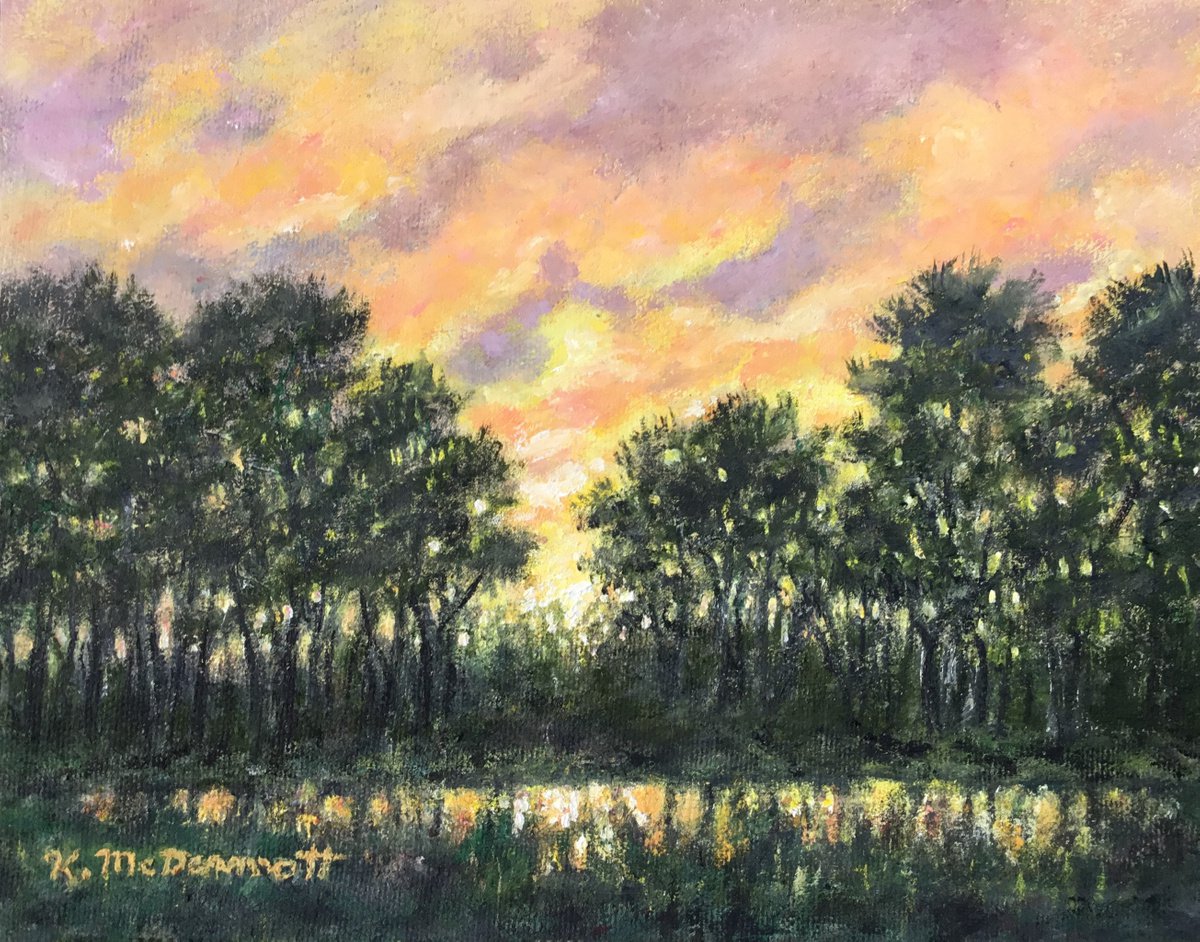 AFTER THE STORM - oil 7X9 by Kathleen McDermott