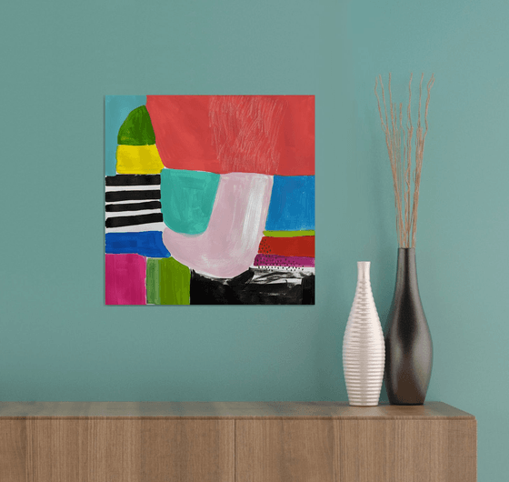 Abstract with Geometric Shapes