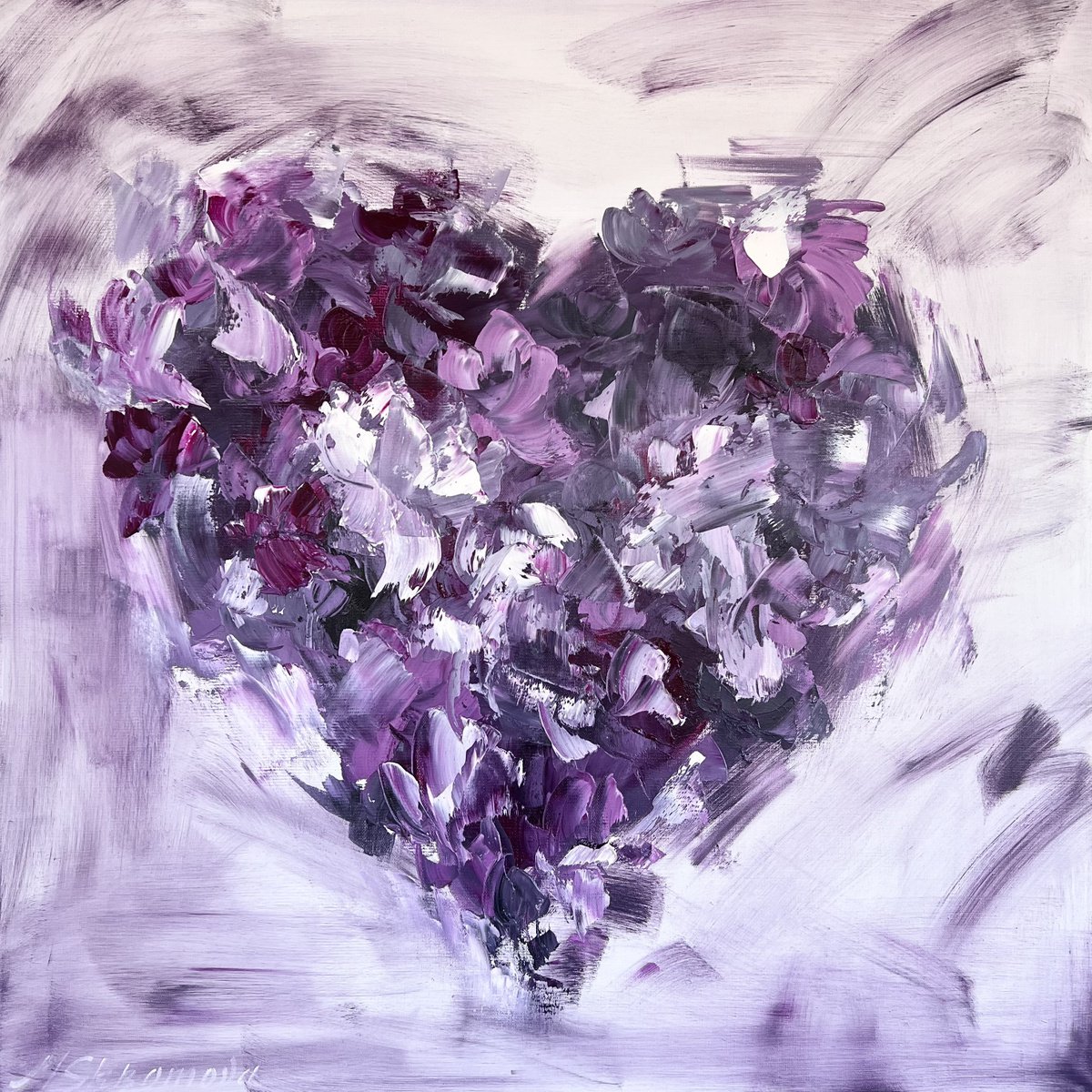 HEAR MY HEART - Violet. Beautiful. Love. Senses. Soul. Life. Abstraction. Flowers. by Marina Skromova