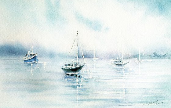 Boats on a Grey Day