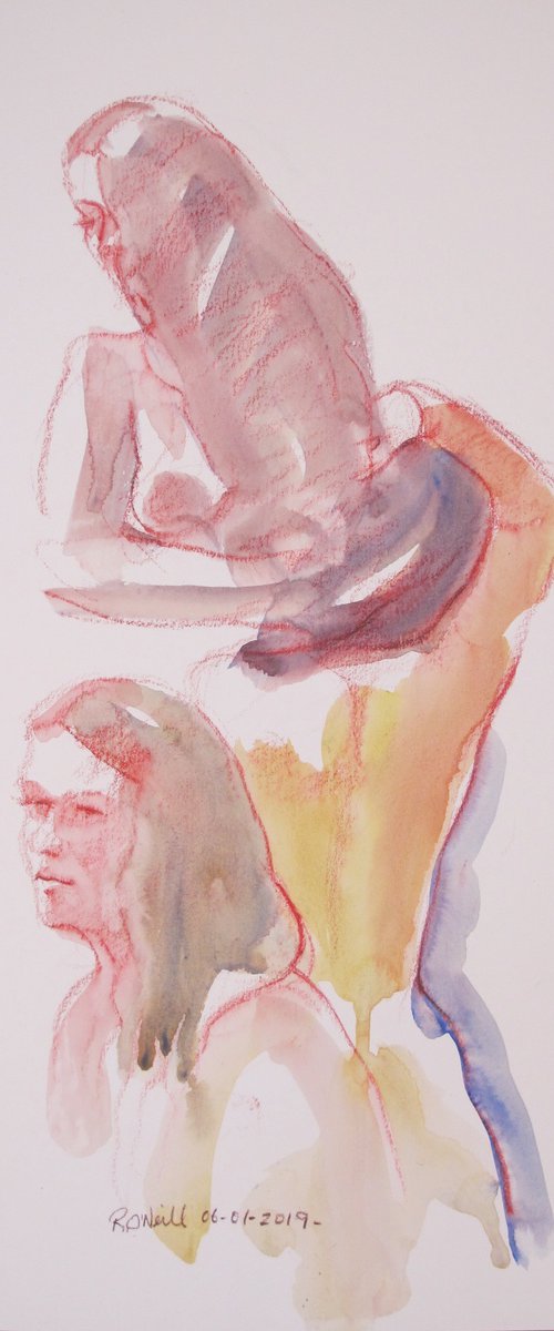 female nude 3 poses by Rory O’Neill