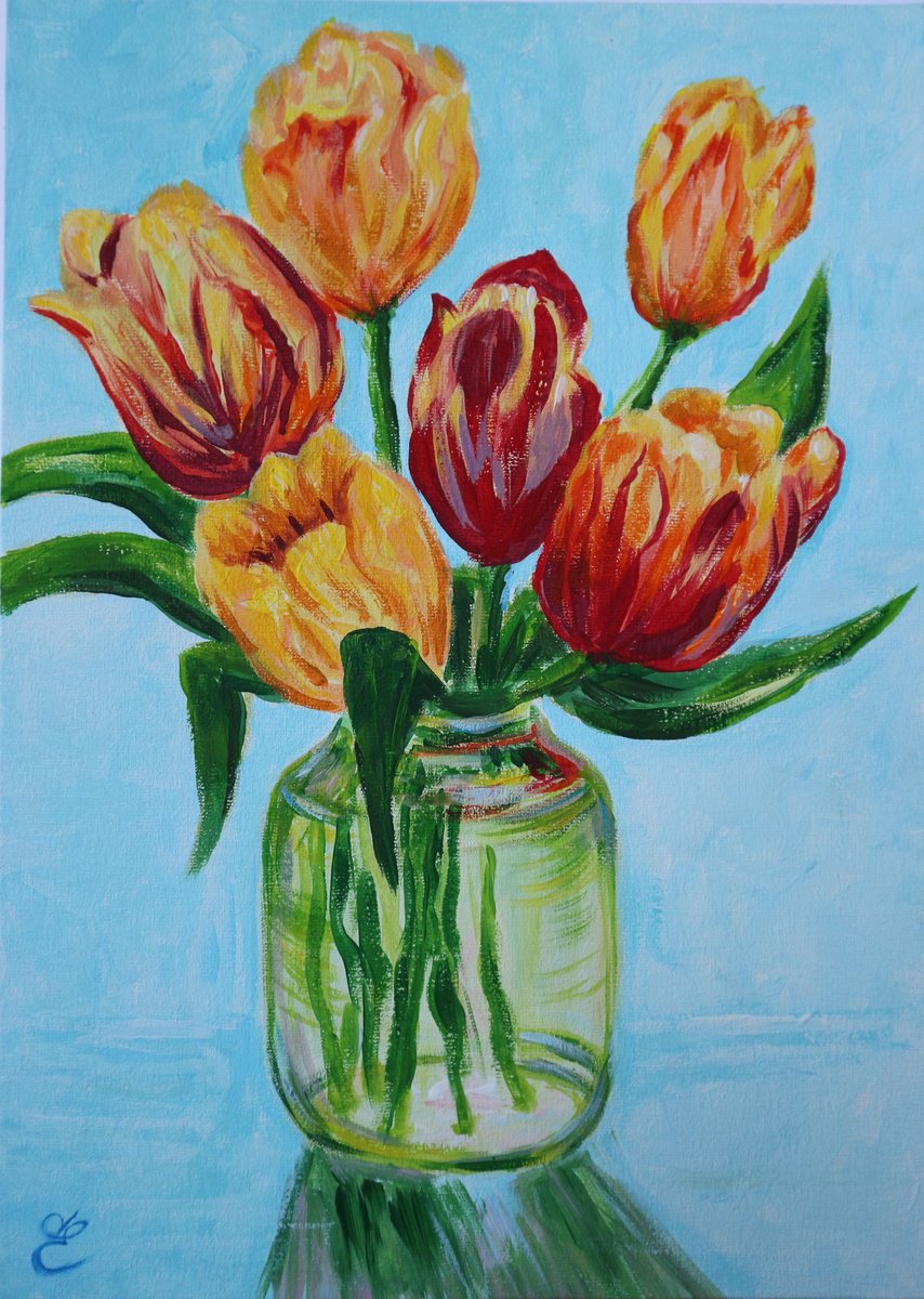 Bouquet of Tulips by Dmytro Yeromenko